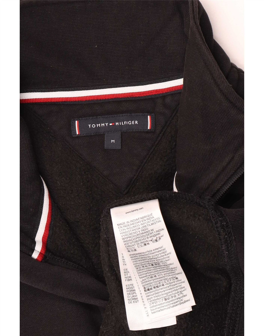 Ανδρικό φούτερ με φερμουάρ Tommy Hilfiger, μεσαίο βαμβακερό