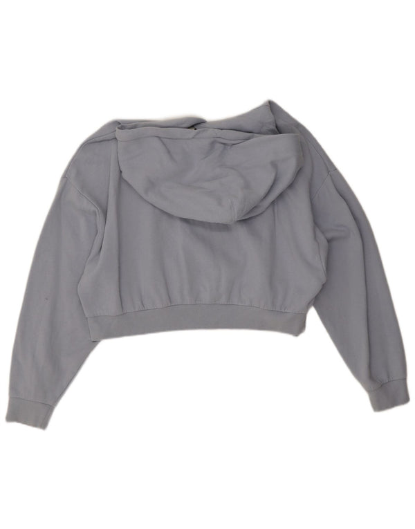 Levi's Womens Crop Hoodie Jumper UK 18 XL Blue Cotton