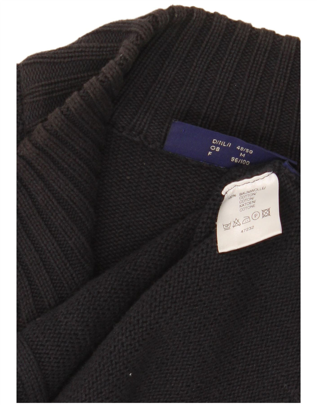 COTTON REPUBLIC Ανδρική ζακέτα πουλόβερ Μεσαίο Navy Μπλε Βαμβακερό