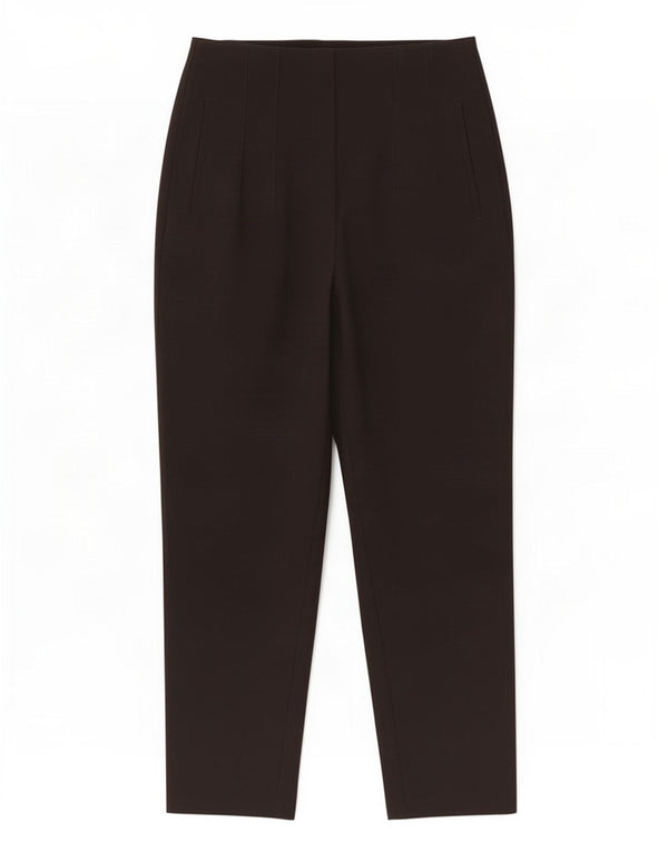 Zara Γυναικείο κωνικό παντελόνι casual μεγάλο W30 L26 μαύρο πολυεστέρα