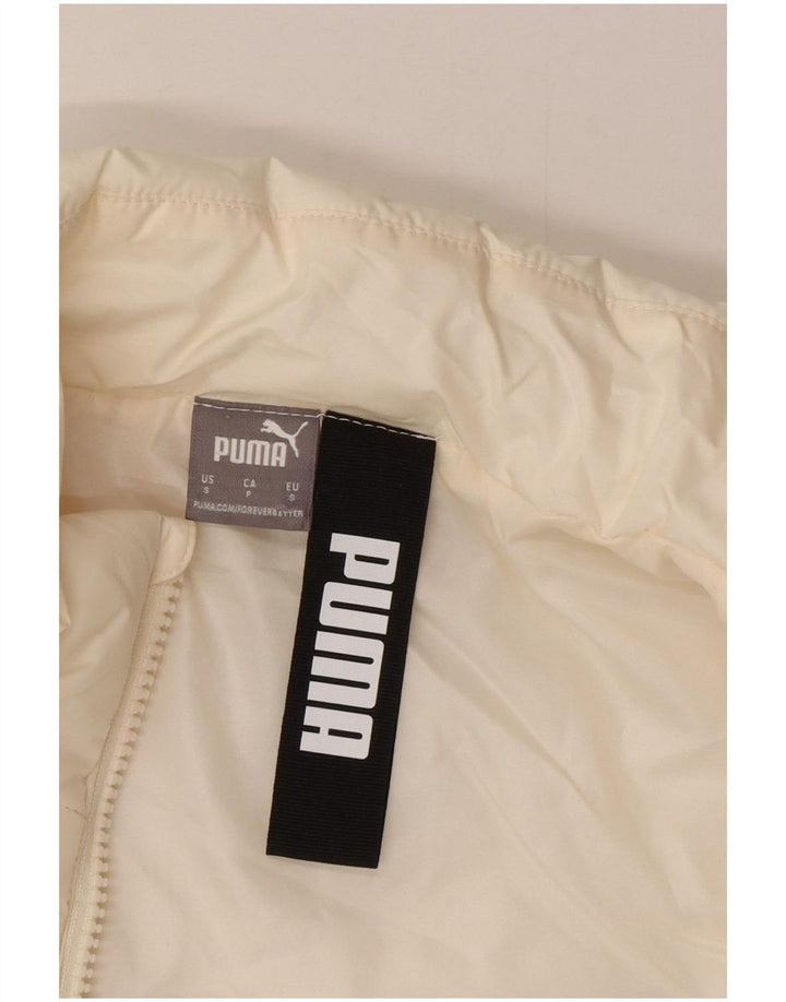 Puma Γυναικείο Gilet UK 10 Small Off White Πολυεστέρας