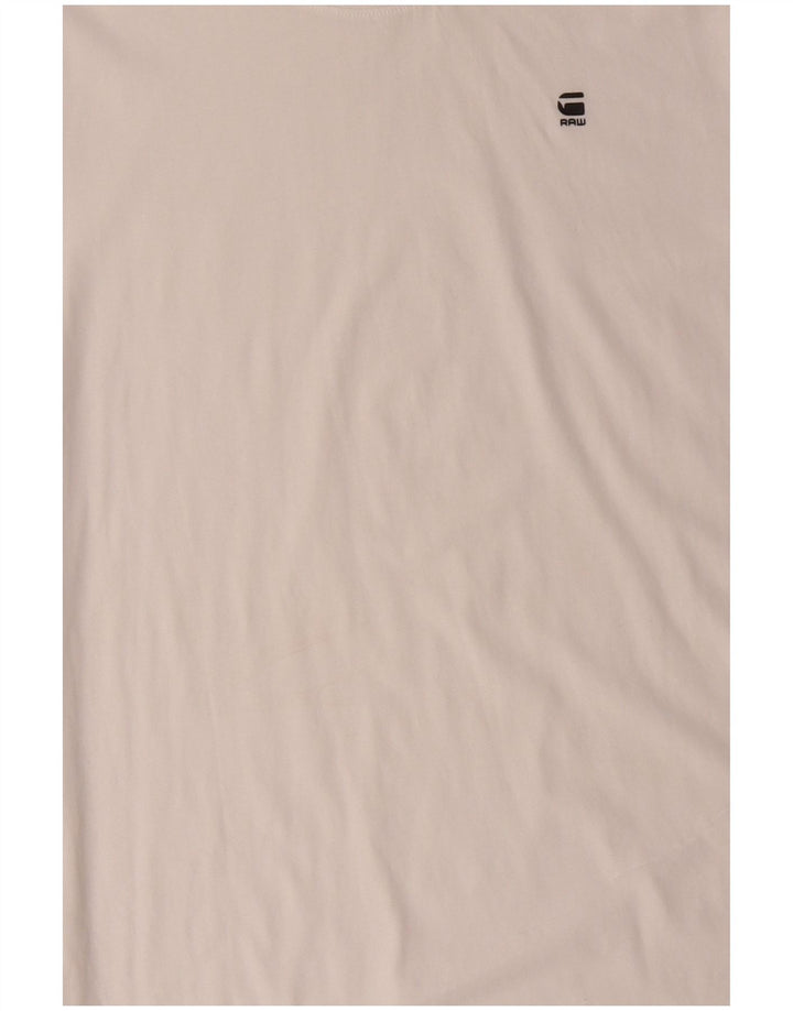 G-STAR Ανδρικό T-Shirt Top μεγάλο λευκό βαμβακερό