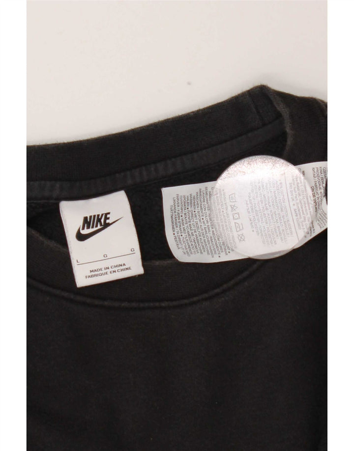 Ανδρικό φούτερ Nike Jumper μεγάλο μαύρο βαμβακερό