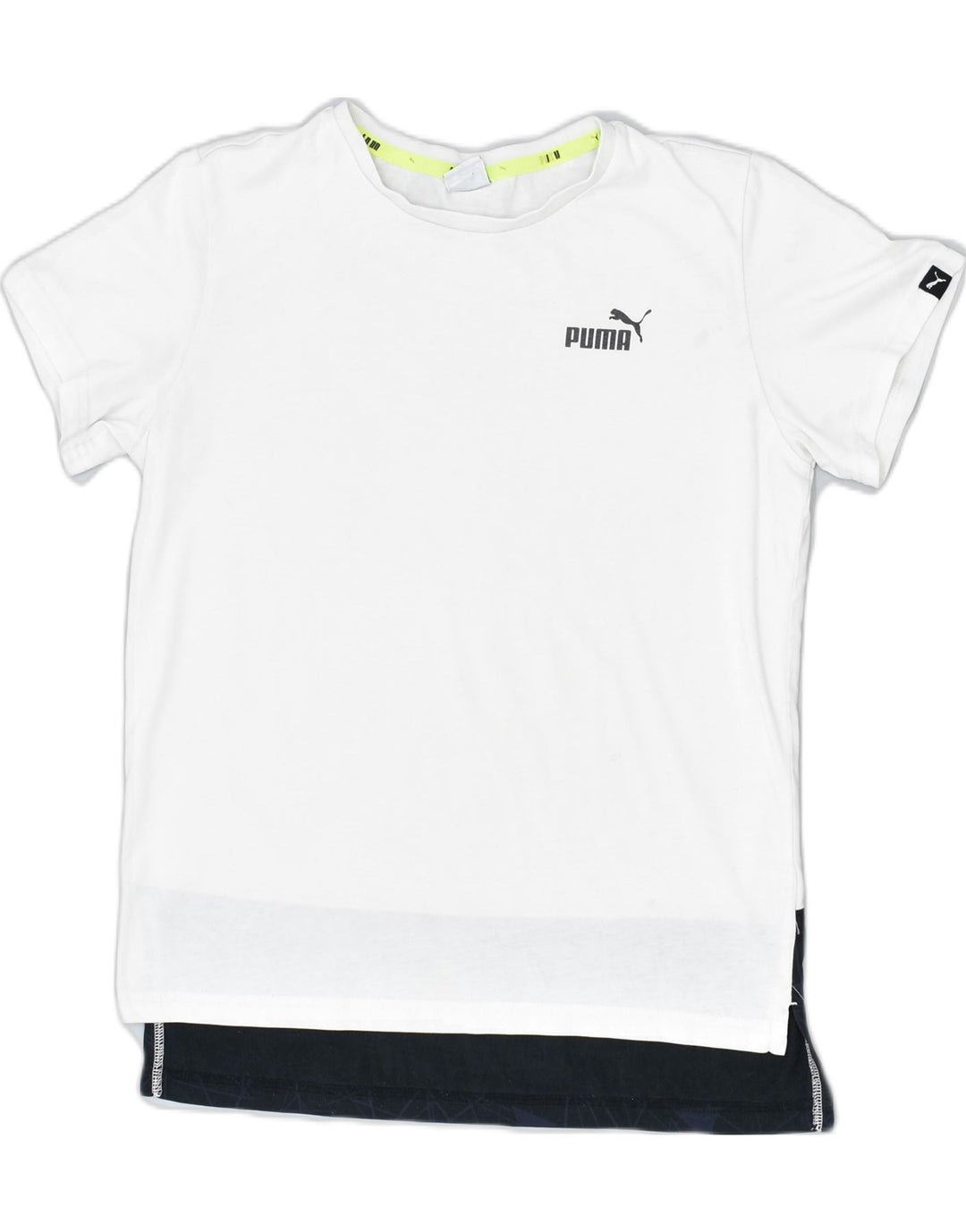 PUMA Boys Graphic T-Shirt Top 11-12 Years White Cotton | Vintage | Thrift | Second-Hand | Used Clothing | Messina Hembry 