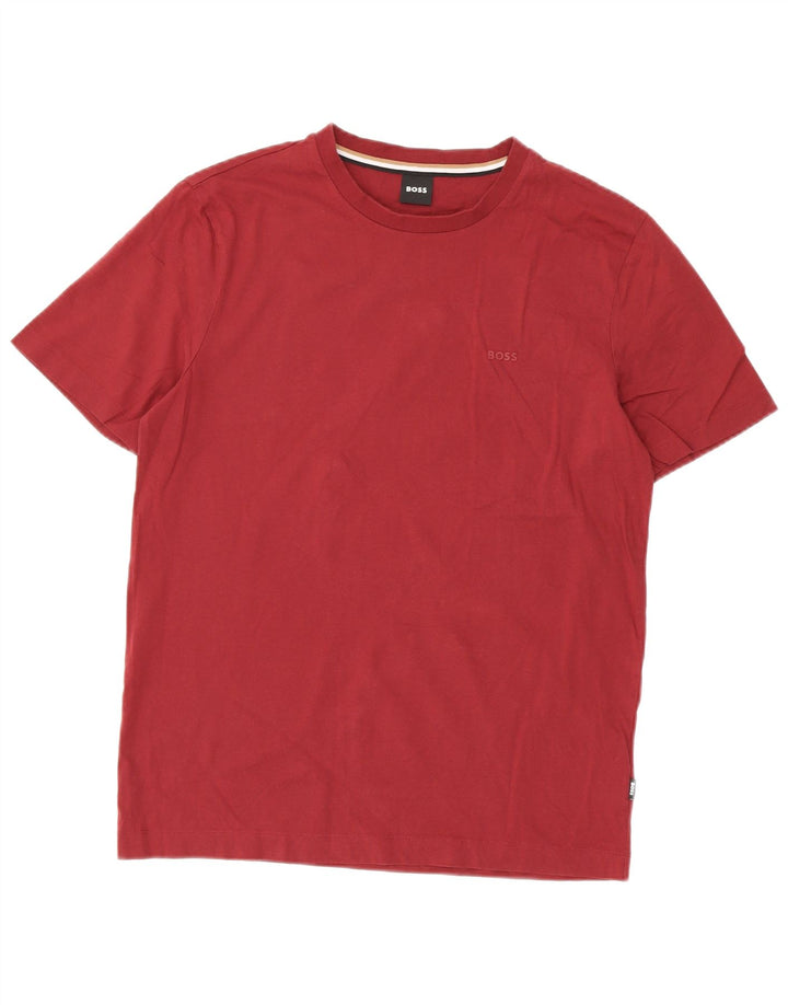 Ανδρικό T-Shirt Hugo Boss Τοπ μεσαίο βαμβακερό μπορντό