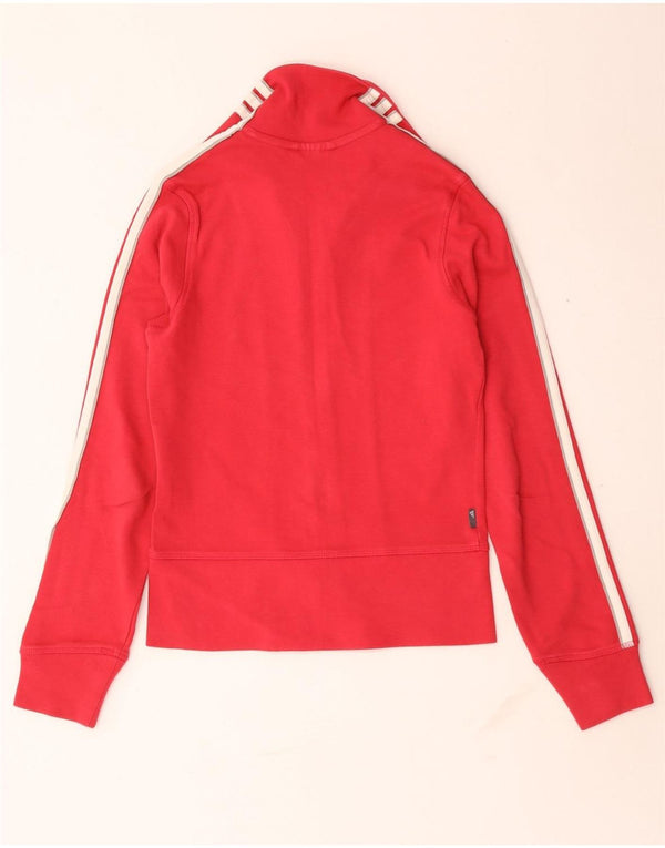 Γυναικεία αθλητική φόρμα Adidas Top Jacket UK 8 Small Red Cotton