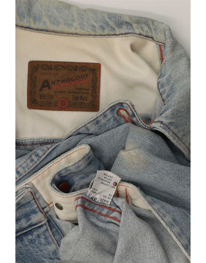 Γυναικείο Τζιν Μπουφάν Benetton Crop IT 48 XL Blue Cotton