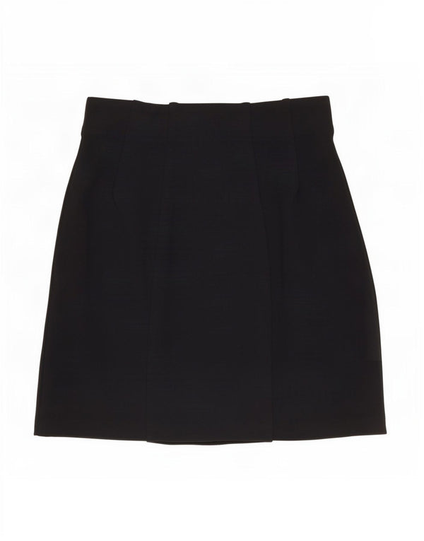 Marks & Spencer Γυναικεία Μίνι Φούστα UK 8 Small W26 Black Viscose