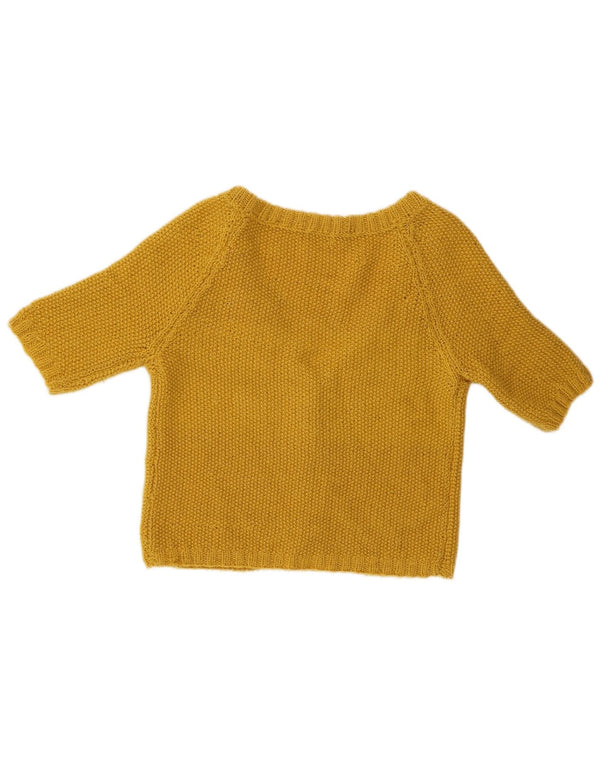 Vintage γυναικείο μανίκι 1/2 Crop Cardigan πουλόβερ UK 10 Small Green