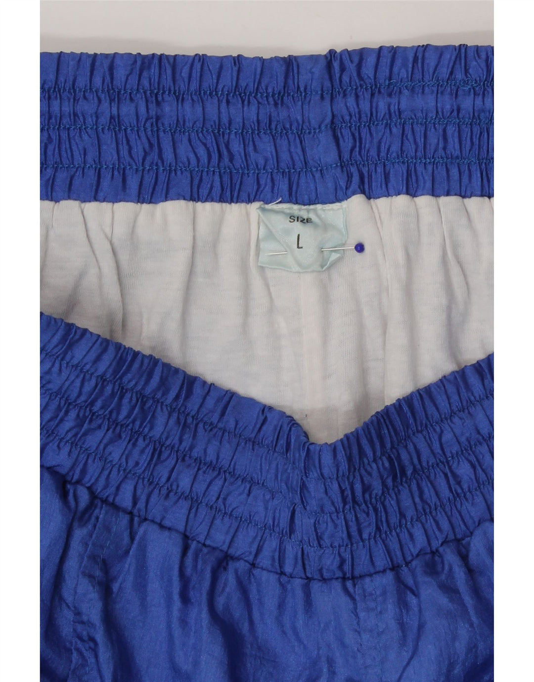 Vintage Ανδρικό Παντελόνι Φόρμας Joggers Μεγάλο Μπλε Πολυαμίδιο