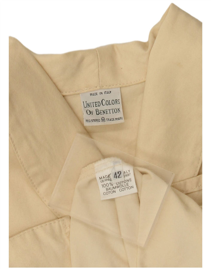 Γυναικείο Πανωφόρι Benetton Oversized IT 42 Βαμβακερό μεσαίο μπεζ