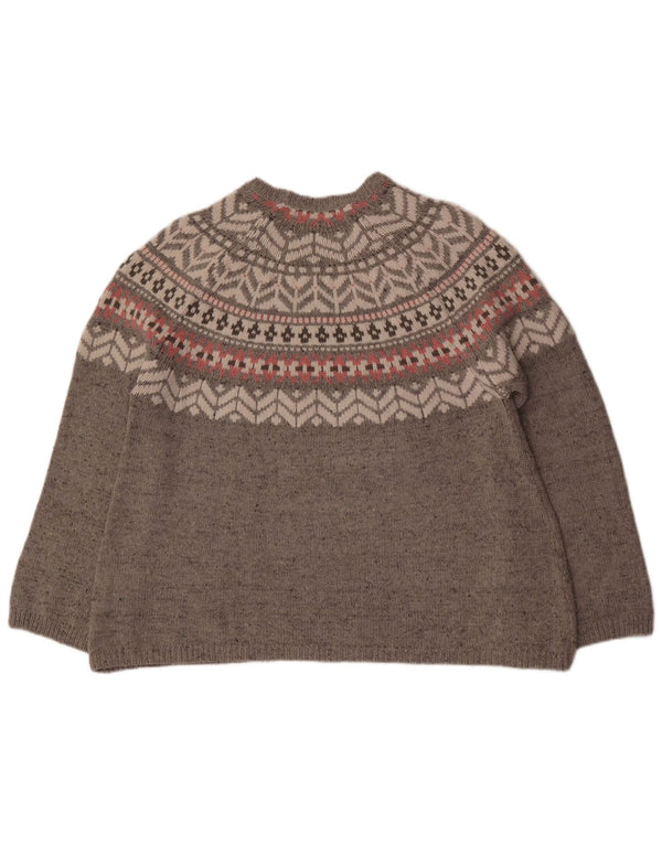 Marks & Spencer Γυναικείο Snowflake Crew Neck Jumper UK 18 XL Grey