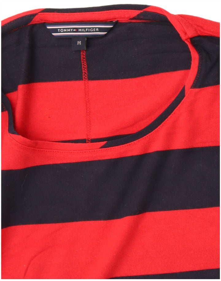 Tommy Hilfiger Γυναικείο T-Shirt Top UK 12 Μεσαίο κόκκινο ριγέ