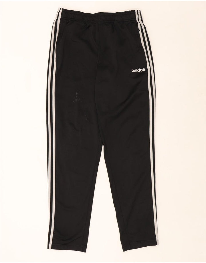 Ανδρική αθλητική φόρμα ADIDAS Παντελόνι από μεσαίο μαύρο πολυεστέρα