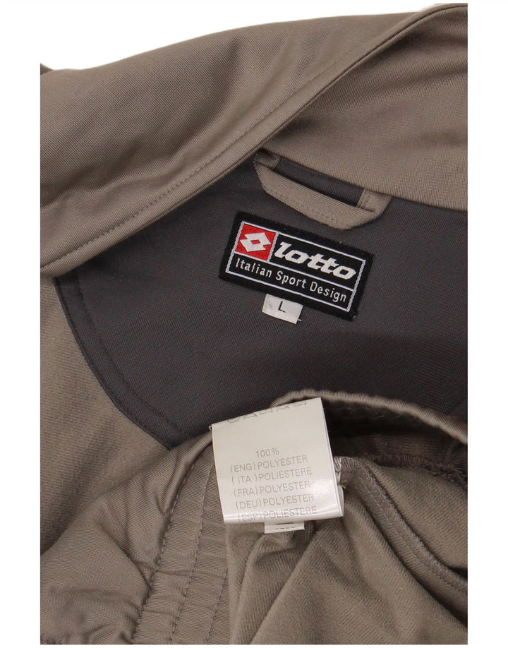 Ανδρική φόρμα Lotto Top Jacket Large Khaki Polyester