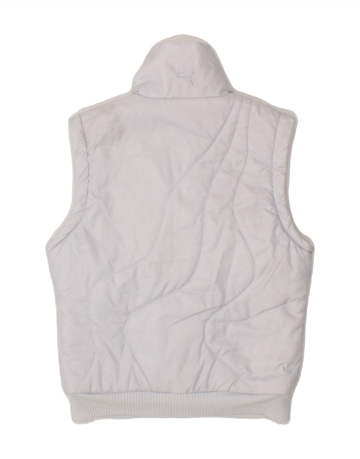 PUMA Womens Padded Gilet UK 10 Small White Polyester Vintage Puma and Second-Hand Puma from Messina Hembry 