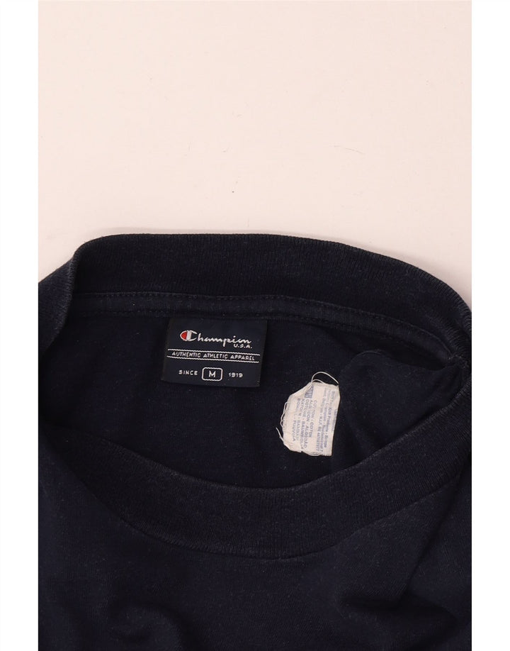 Ανδρικό γραφικό μπλουζάκι Champion Top Medium Navy Blue βαμβακερό