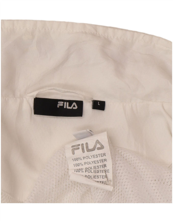 Fila Γυναικεία αθλητική φόρμα Top Jacket UK 16 Large White Polyester
