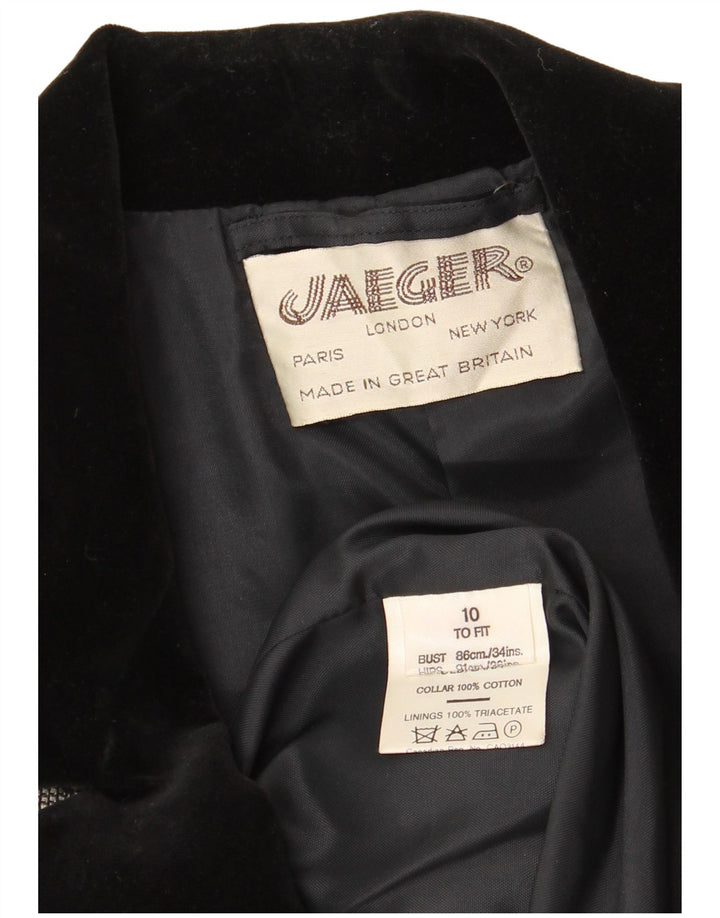 Jaeger γυναικείο σακάκι σακάκι με κουμπιά 1 κουμπιού 10 μικρού γκρι βαμβακερό