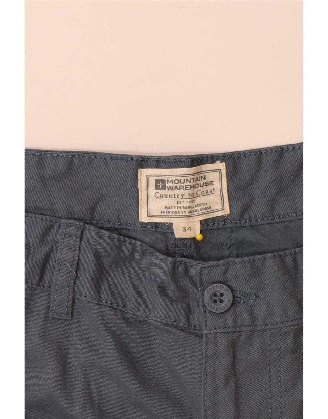 Ανδρικό σορτς Cargo Mountain Warehouse W34 Large Navy Blue Cotton