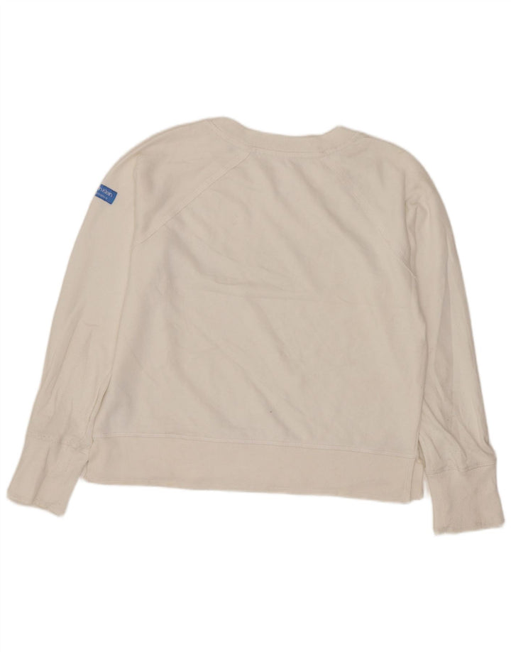 CALVIN KLEIN Γυναικεία φούτερ Performance Crop Jumper UK 8 Small White