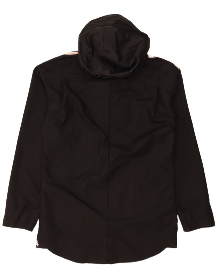 Adidas Ανδρικό μπουφάν βροχής με κουκούλα UK 38 Medium Μαύρο Πολυεστέρας