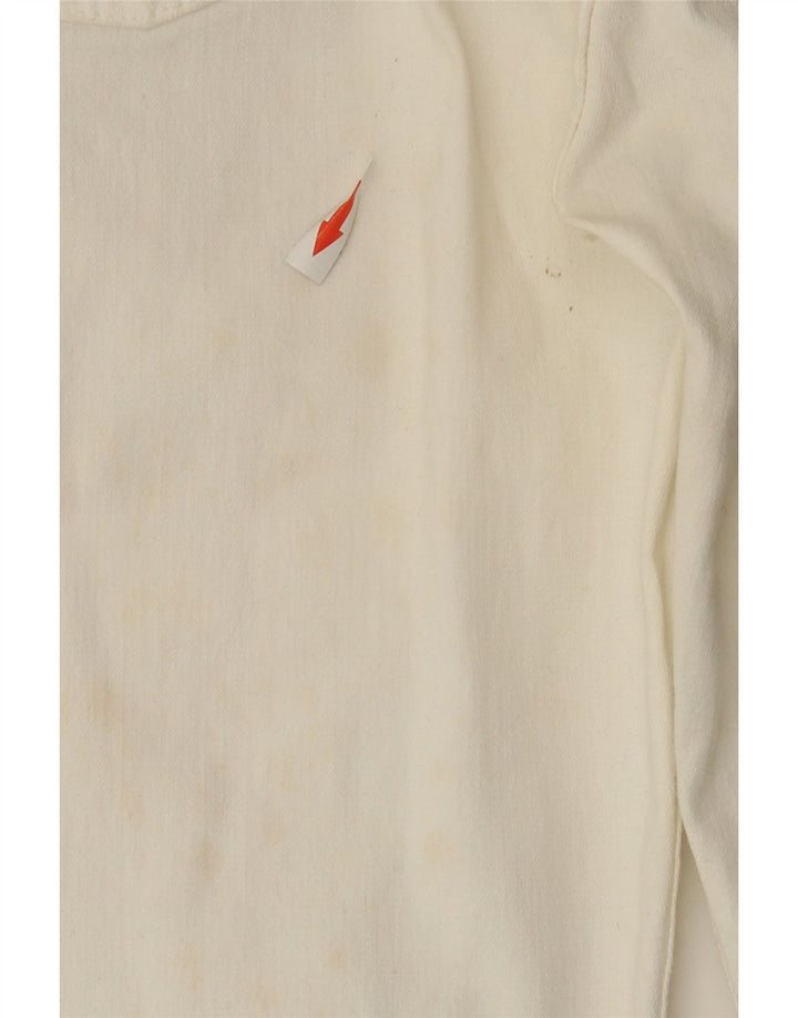 Tommy Hilfiger Γυναικείο τζιν με φλάντζα W32 L30 από λευκό βαμβακερό