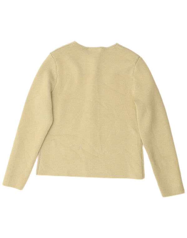 Zara Womens Crop Cardigan Sweater UK 18 XL Green Polyester