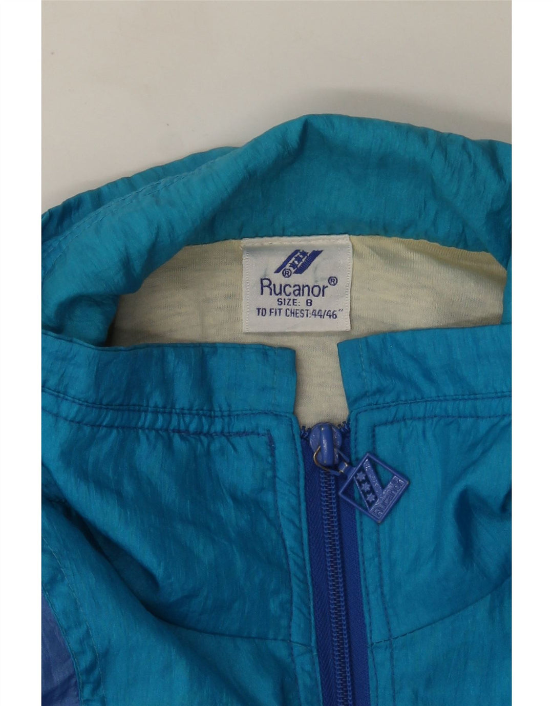 Ανδρική φόρμα γυμναστικής γραφικής Rucanor Top Jacket UK 44/46 XL Blue Colourblock