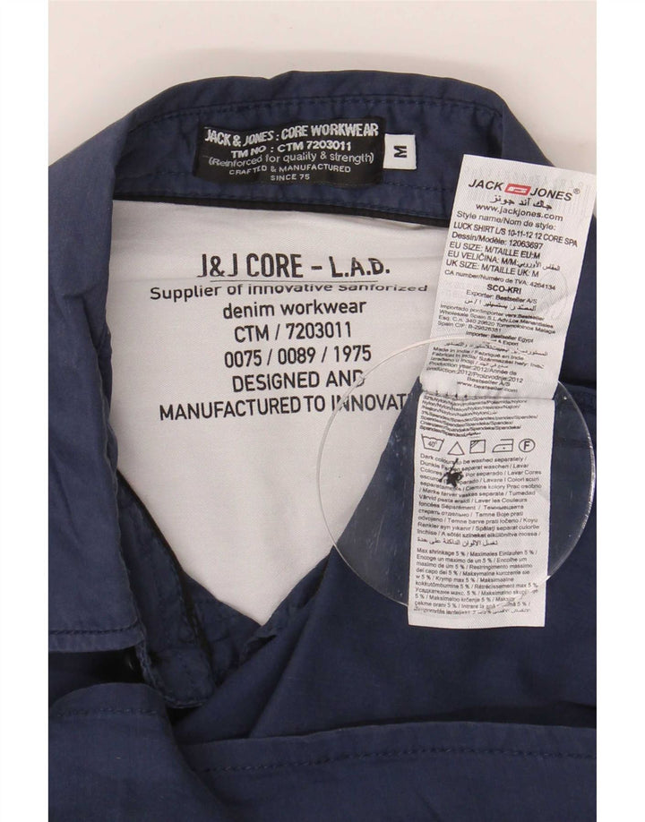 Ανδρικό πουκάμισο Jack & Jones, Medium Navy Blue Nylon