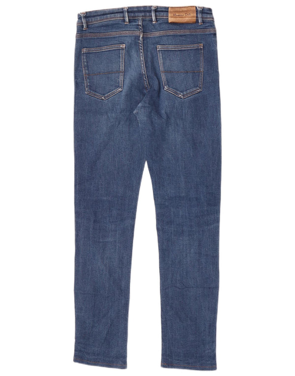 Ανδρικό τζιν Massimo Dutti Slim EU 40 Medium W31 L30 Μπλε βαμβακερό