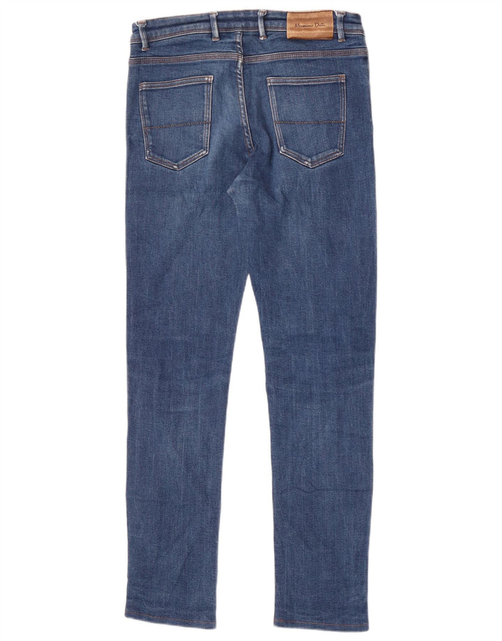 Ανδρικό τζιν Massimo Dutti Slim EU 40 Medium W31 L30 Μπλε βαμβακερό