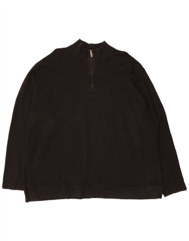 EDDIE BAUER Ανδρικό φούτερ με φερμουάρ Jumper XL Μαύρο βαμβακερό