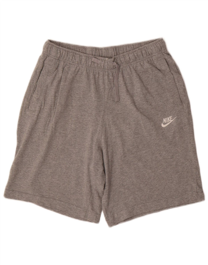 Ανδρικό αθλητικό σορτς Nike, βαμβακερό σε μεσαίο γκρι χρώμα
