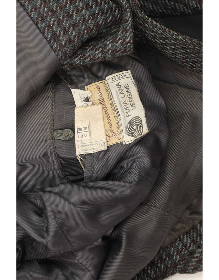 Vintage Ανδρικό σακάκι με 2 κουμπιά σακάκι IT 46 Small Grey Houndstooth