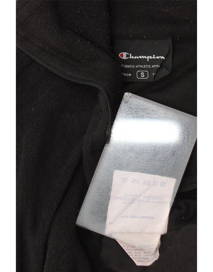 Champion Ανδρικό φερμουάρ Fleece Jumper Μικρός Μαύρος Πολυεστέρας