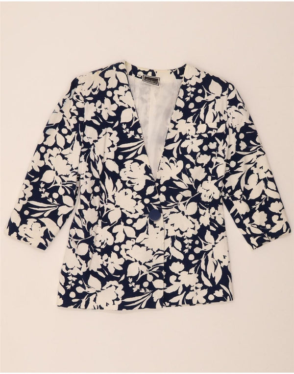 LUISA SPAGNOLI Γυναικείο 3/4 μανίκι σακάκι IT 46 Μεγάλο Navy Blue