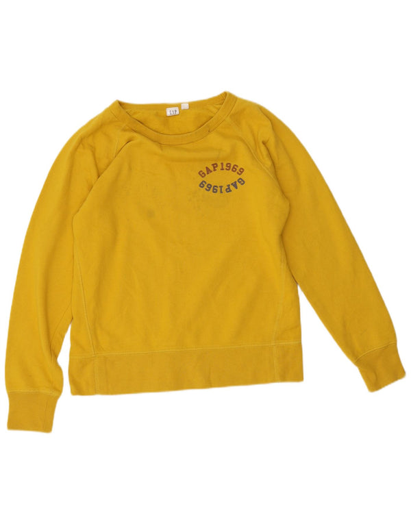 Γυναικεία φούτερ Gap Jumper UK 10 Small Yellow Cotton
