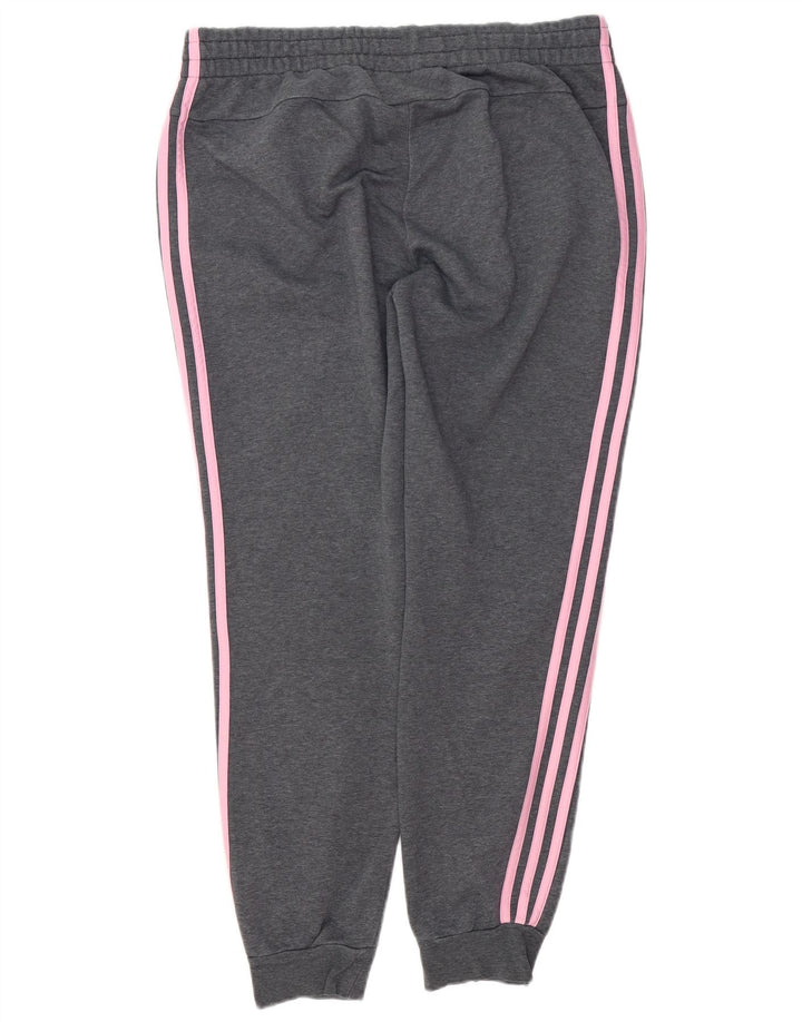 Γυναικεία αθλητική φόρμα ADIDAS Παντελόνι Joggers UK 16/18 Large Grey Flecked