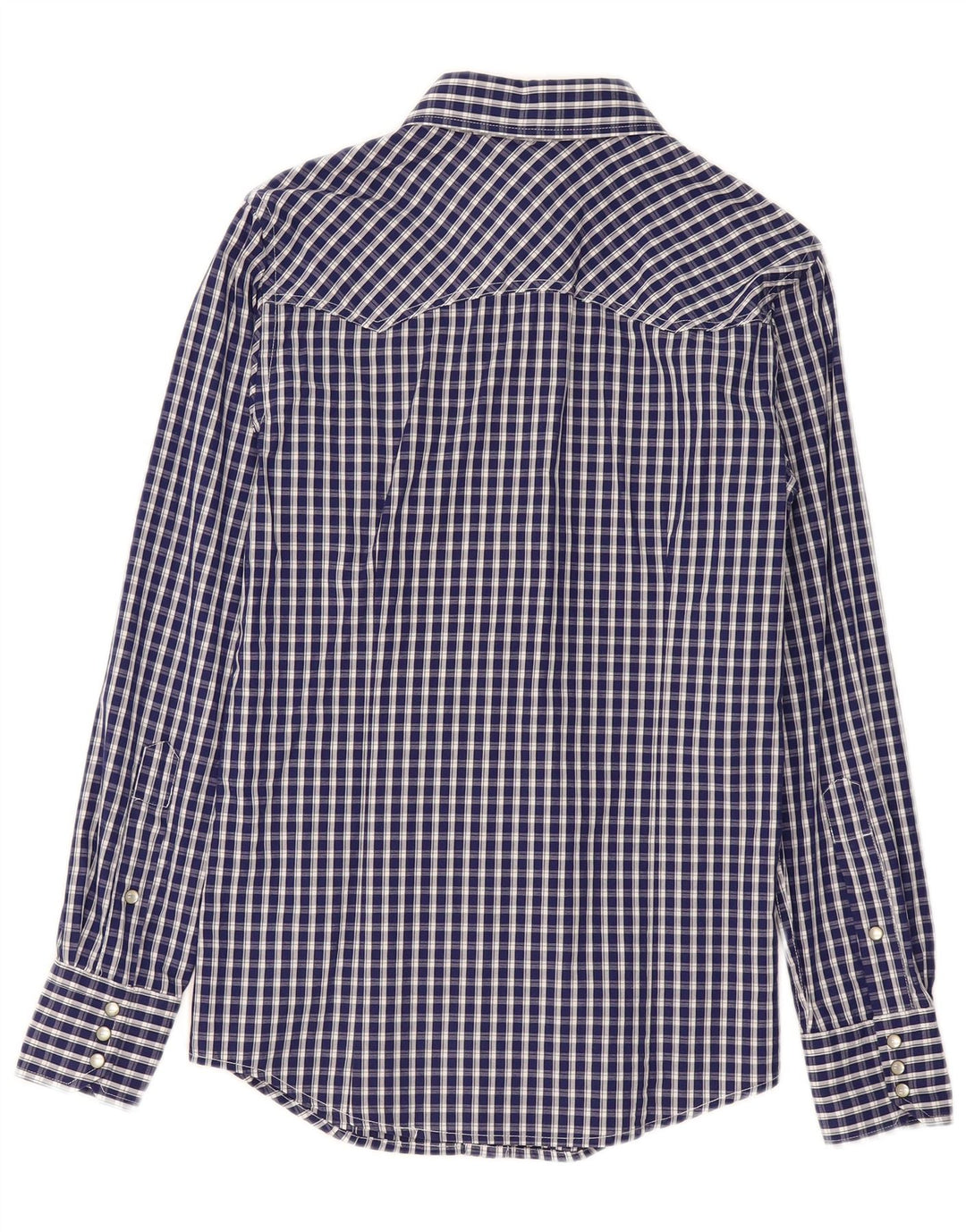 Ανδρικό πουκάμισο Benetton Small Navy Blue Check