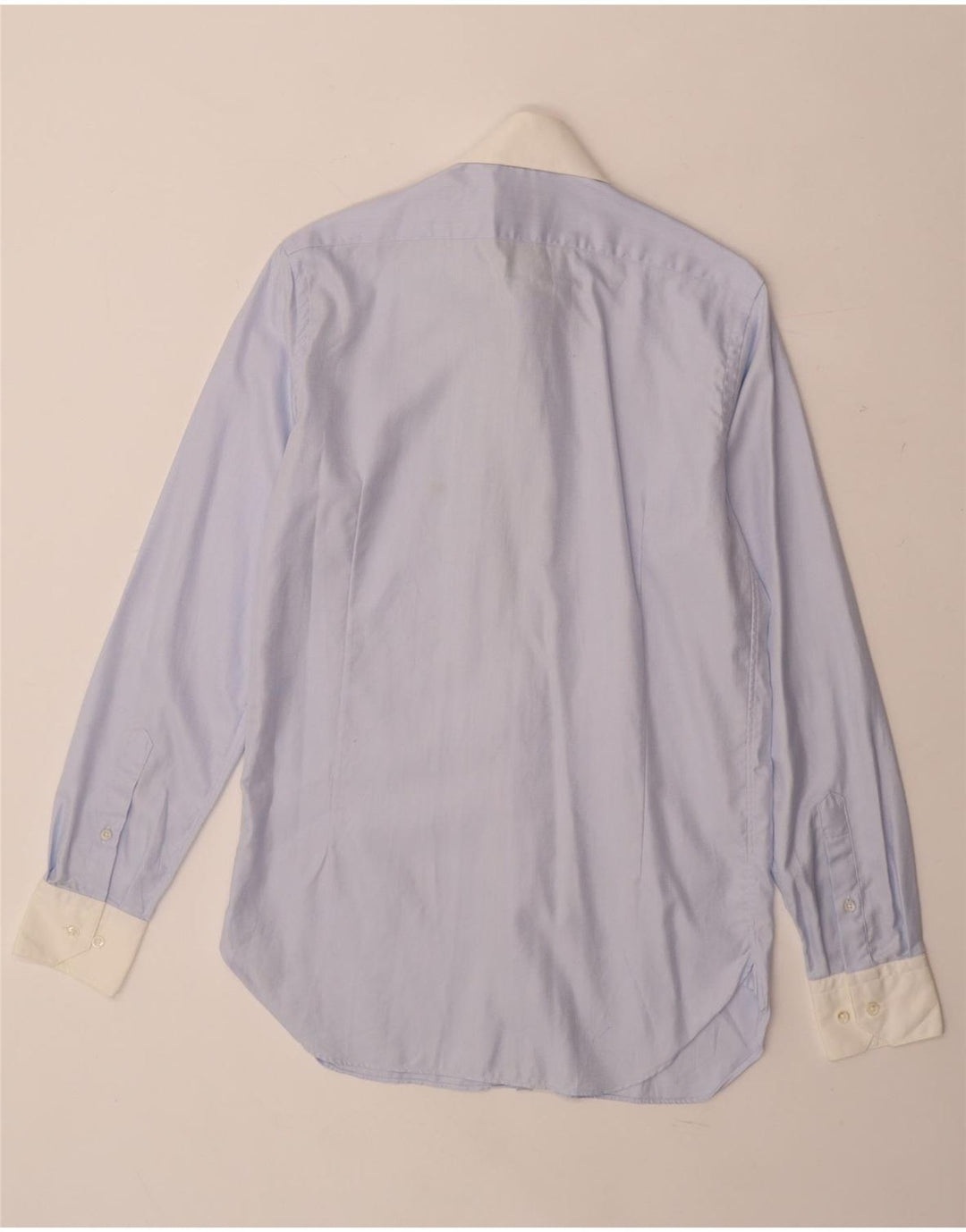 Ανδρικό πουκάμισο Massimo Dutti Μέγεθος 38 15 Μεσαίο Μπλε Ψαροκόκκαλο