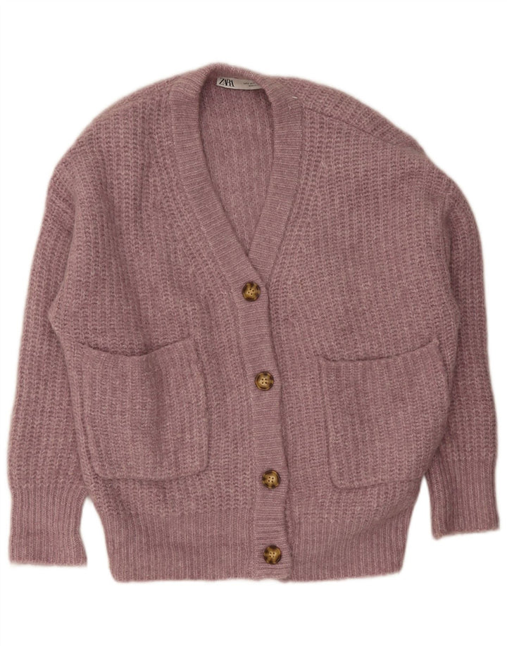 Zara Γυναικείο πουλόβερ με ζακέτα UK 10 Small Pink