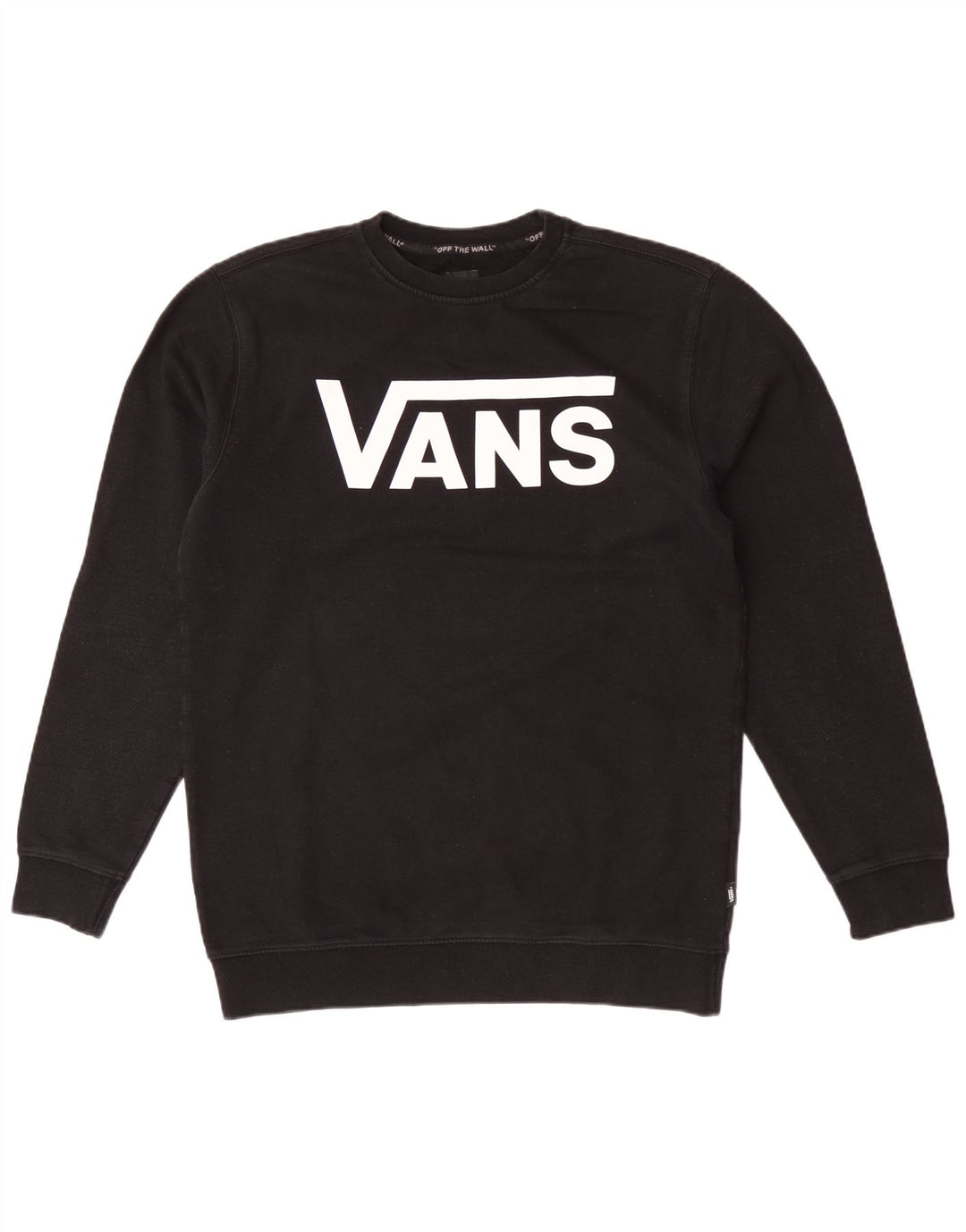 Ανδρικό γραφικό φούτερ Vans Jumper μεγάλο μαύρο βαμβακερό