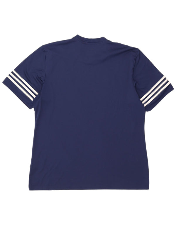 Adidas Ανδρικό T-Shirt Climalite Top XL Navy Blue Polyester