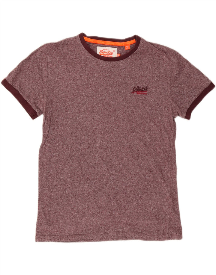Ανδρικό T-Shirt SUPERDRY Μπλουζάκι από βαμβακερό μικρό καφέ χρώμα