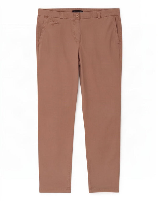 Marks & Spencer Γυναικείο Slim παντελόνι Chino UK 10 Small W27 L26 Pink Cotton