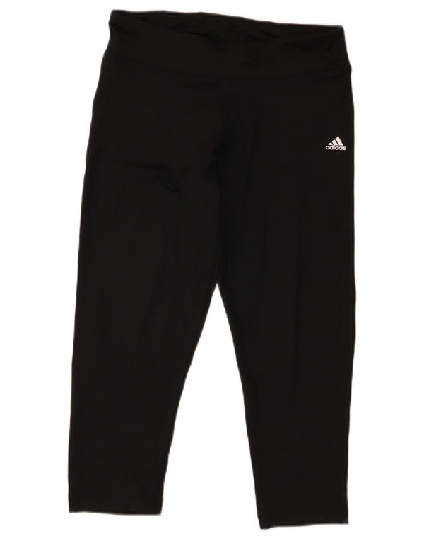 Adidas Γυναικεία κολάν Capri Climalite UK 10 Small Black Polyester
