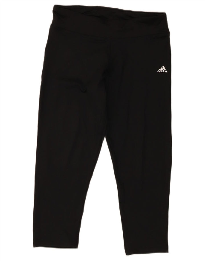 Adidas Γυναικεία κολάν Capri Climalite UK 10 Small Black Polyester