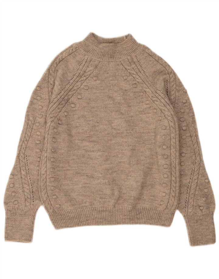 Marks & Spencer Γυναικείο πουλόβερ με λαιμό χελώνα UK 10 Small Beige