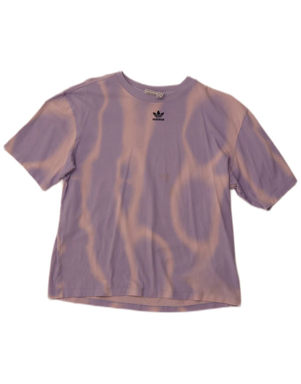Γυναικείο μπλουζάκι ADIDAS Top UK 4/6 XS Purple Tie Dye Cotton